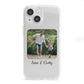 Parent and Child Photo with Text iPhone 13 Mini Clear Bumper Case