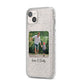 Parent and Child Photo with Text iPhone 14 Plus Glitter Tough Case Starlight Angled Image