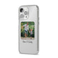 Parent and Child Photo with Text iPhone 14 Pro Max Clear Tough Case Silver Angled Image