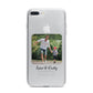Parent and Child Photo with Text iPhone 7 Plus Bumper Case on Silver iPhone
