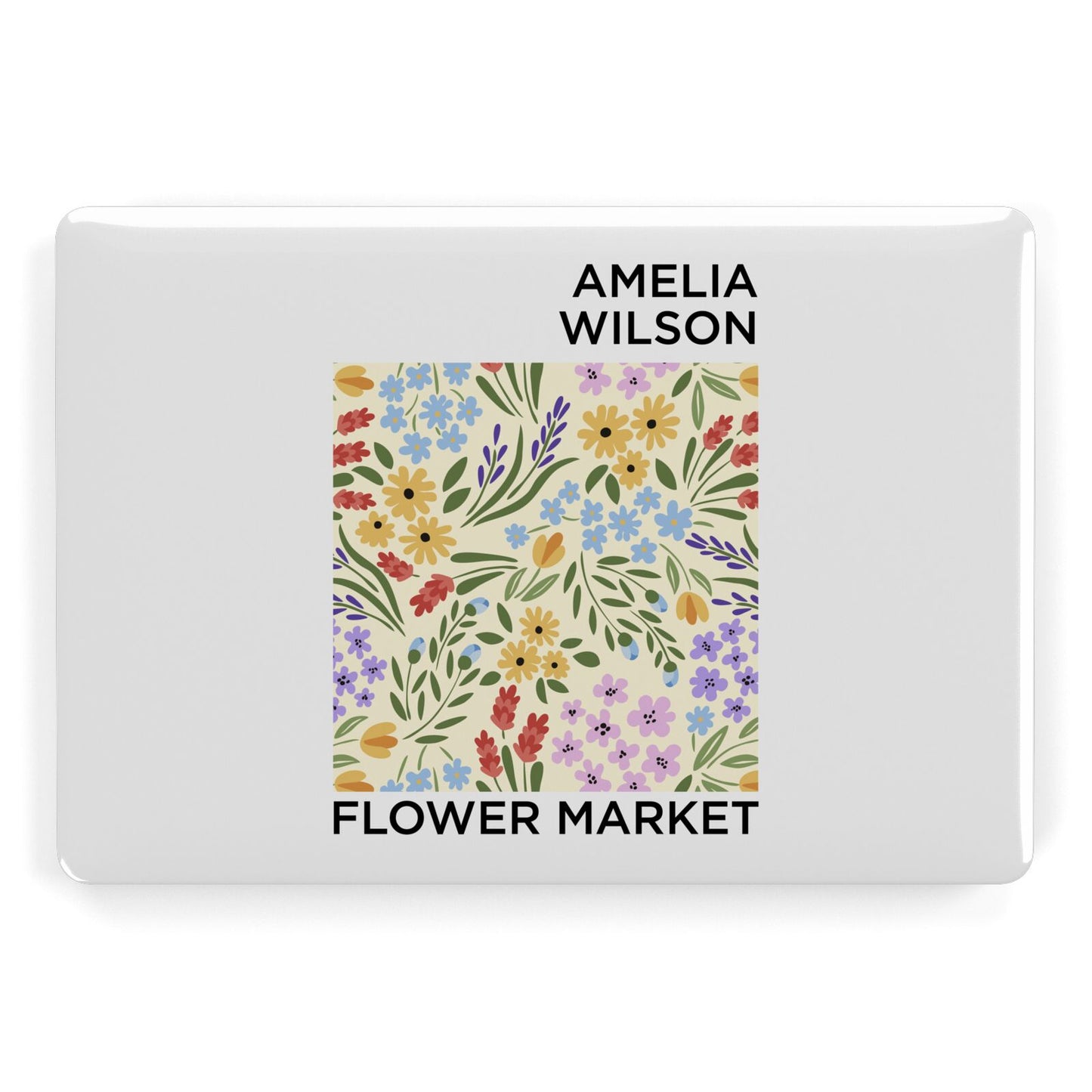 Paris Flower Market Apple MacBook Case