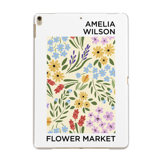 Paris Flower Market Apple iPad Gold Case