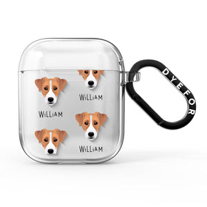 Parson Russell Terrier Icon with Name AirPods Case