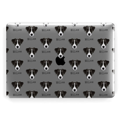 Parson Russell Terrier Icon with Name Apple MacBook Case