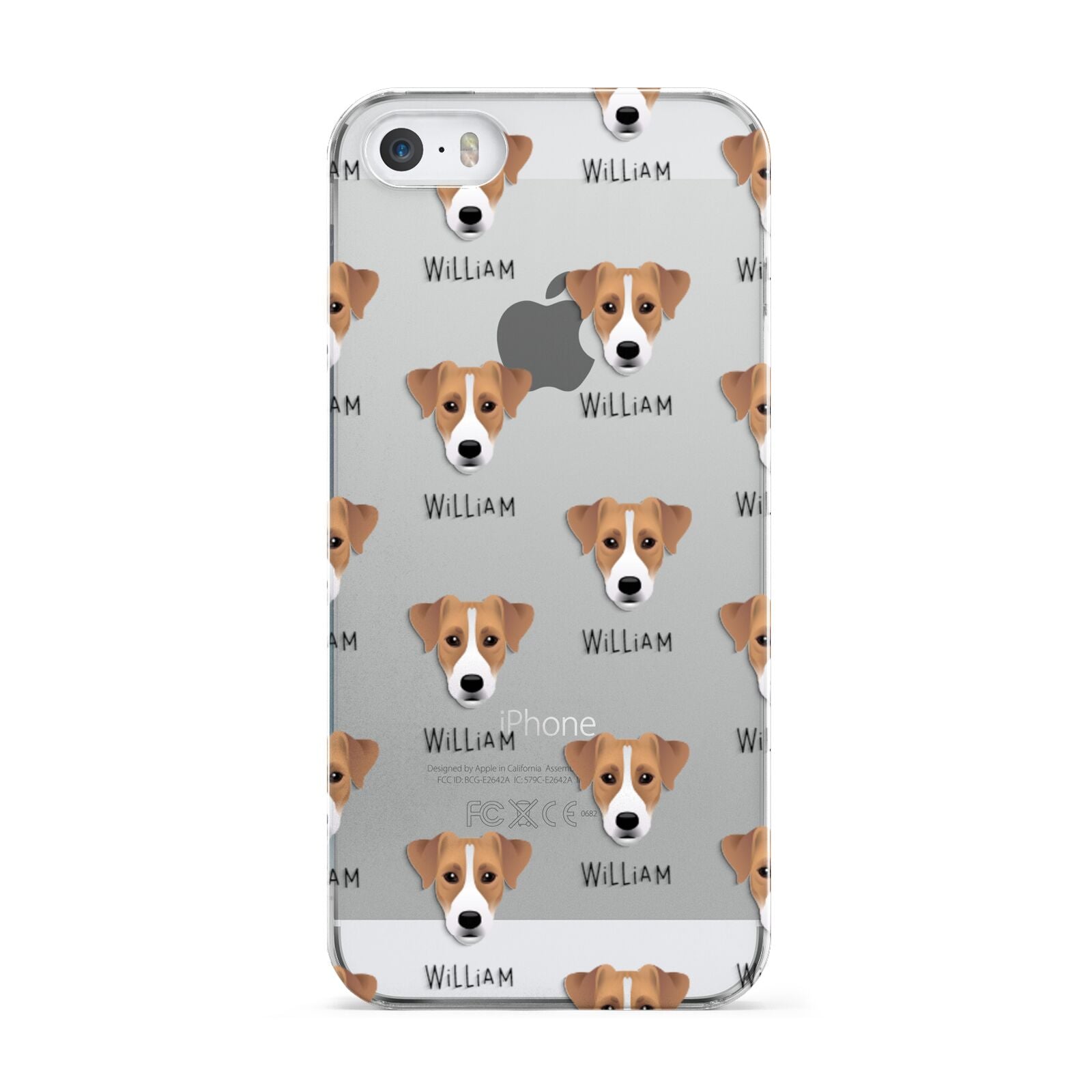 Parson Russell Terrier Icon with Name Apple iPhone 5 Case