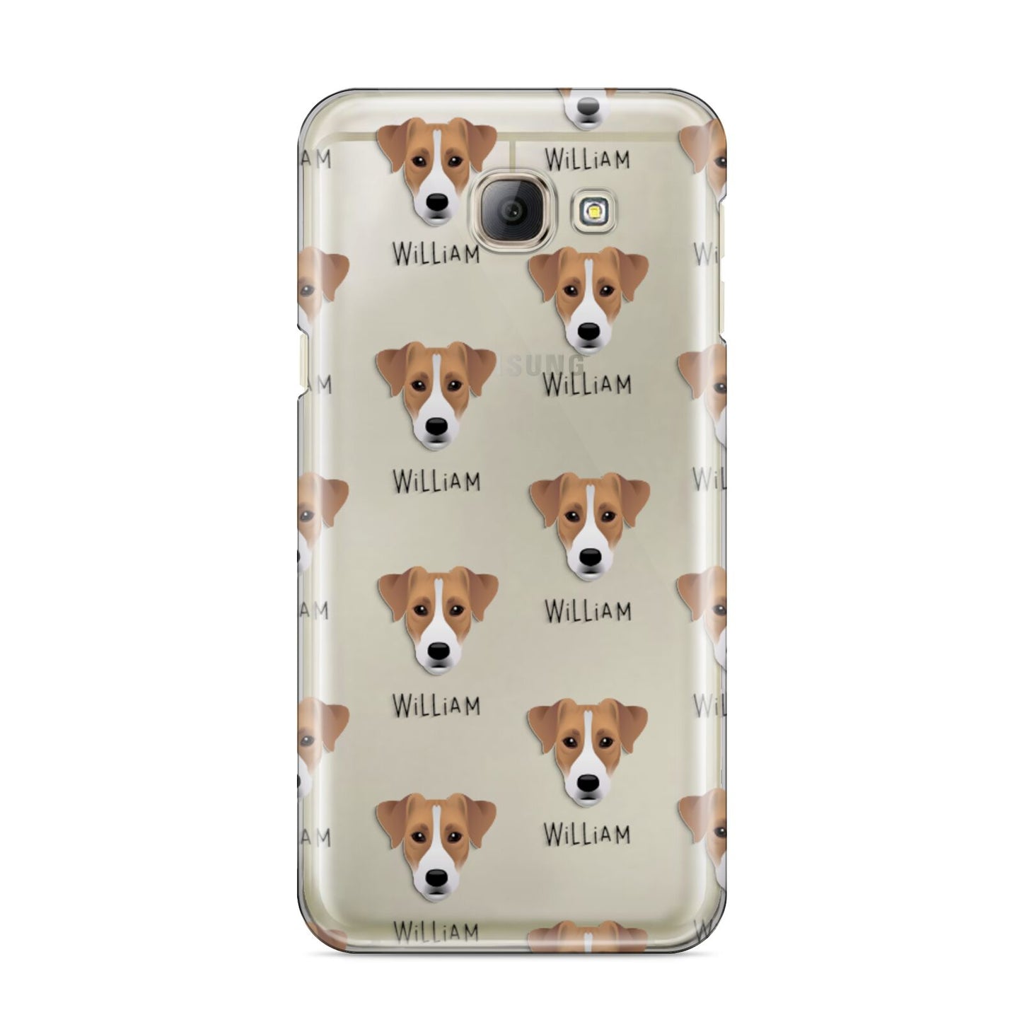 Parson Russell Terrier Icon with Name Samsung Galaxy A8 2016 Case
