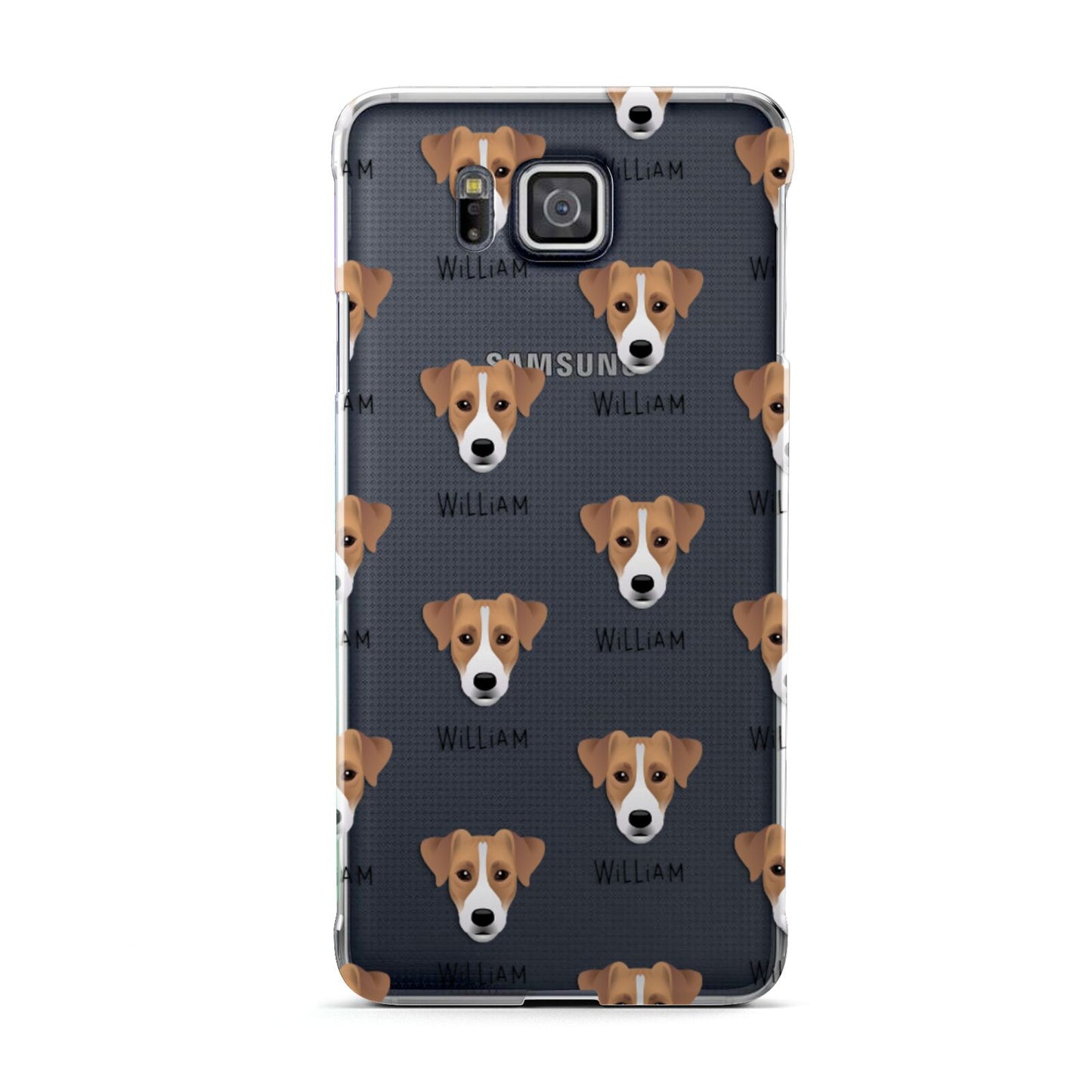 Parson Russell Terrier Icon with Name Samsung Galaxy Alpha Case