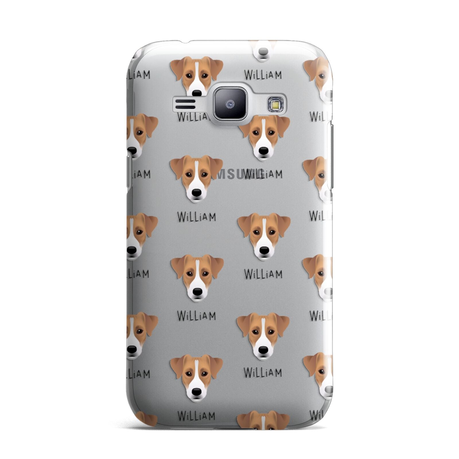 Parson Russell Terrier Icon with Name Samsung Galaxy J1 2015 Case