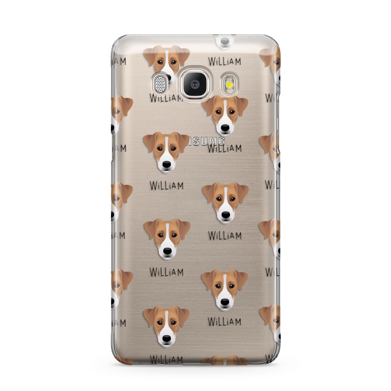 Parson Russell Terrier Icon with Name Samsung Galaxy J5 2016 Case