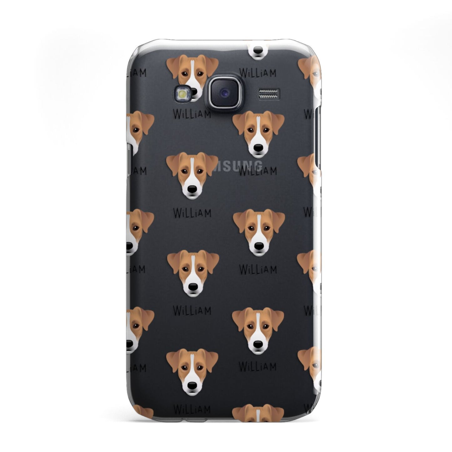 Parson Russell Terrier Icon with Name Samsung Galaxy J5 Case