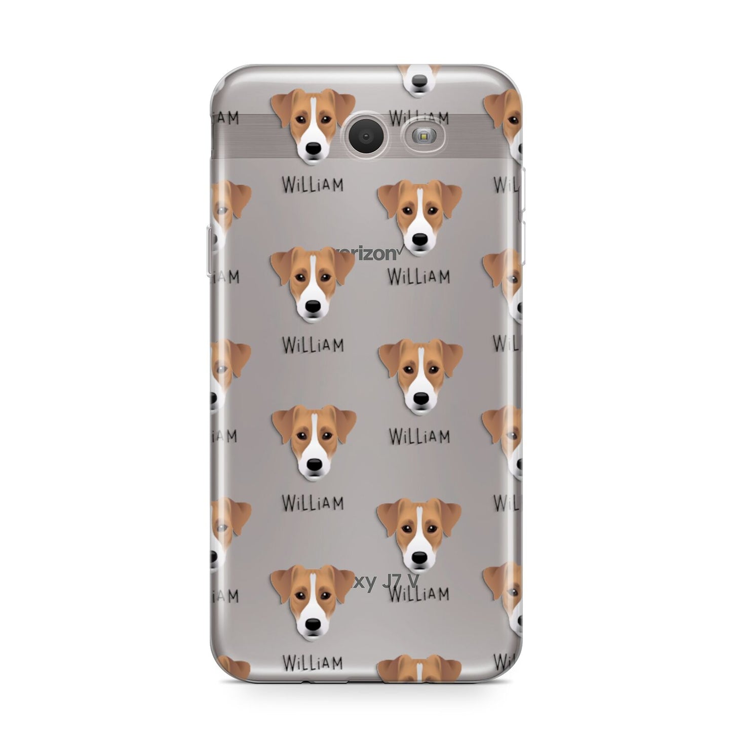 Parson Russell Terrier Icon with Name Samsung Galaxy J7 2017 Case