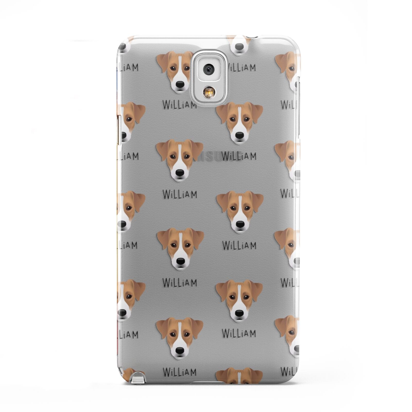 Parson Russell Terrier Icon with Name Samsung Galaxy Note 3 Case