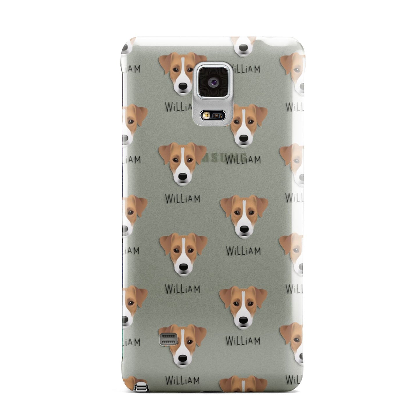 Parson Russell Terrier Icon with Name Samsung Galaxy Note 4 Case