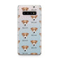 Parson Russell Terrier Icon with Name Samsung Galaxy S10 Plus Case