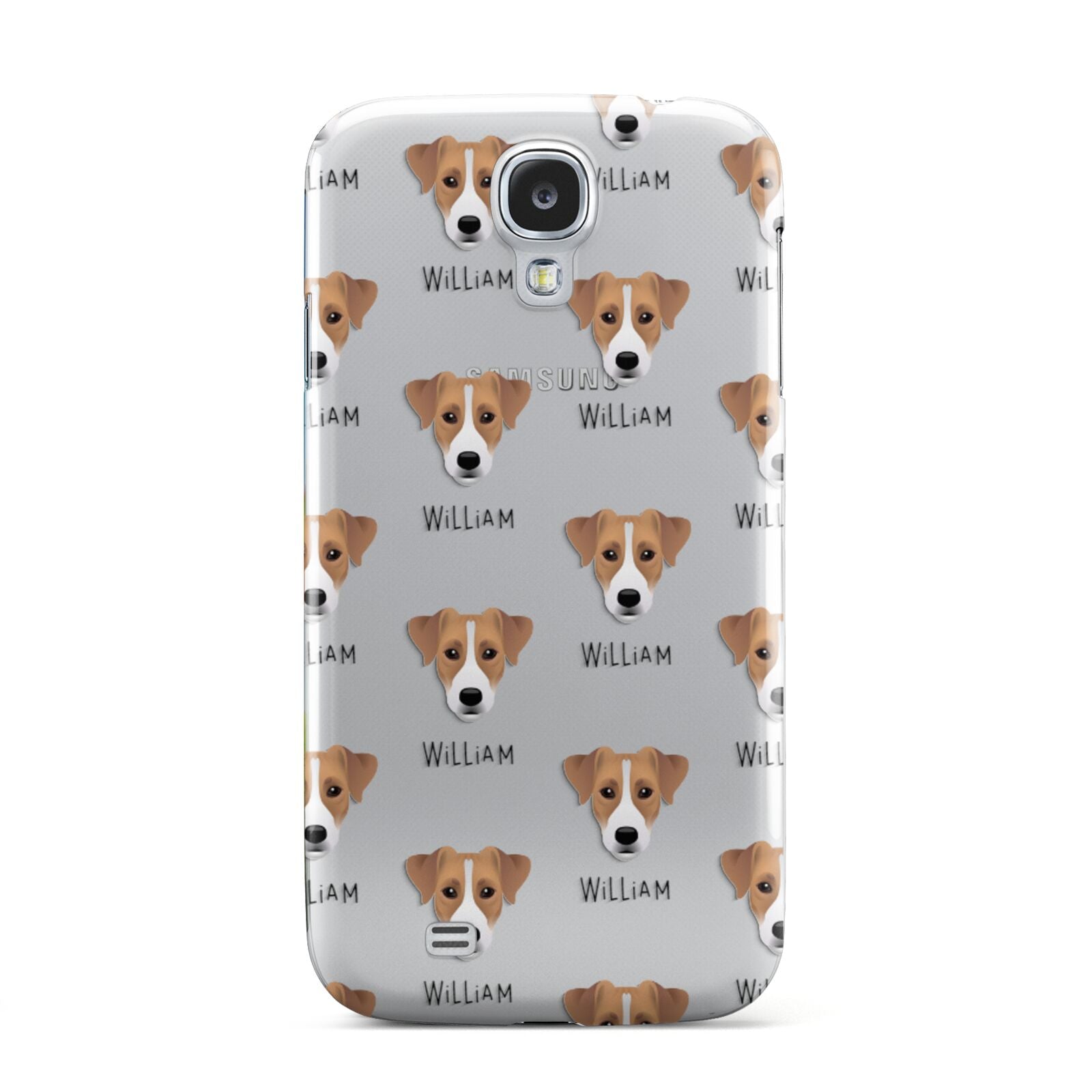 Parson Russell Terrier Icon with Name Samsung Galaxy S4 Case