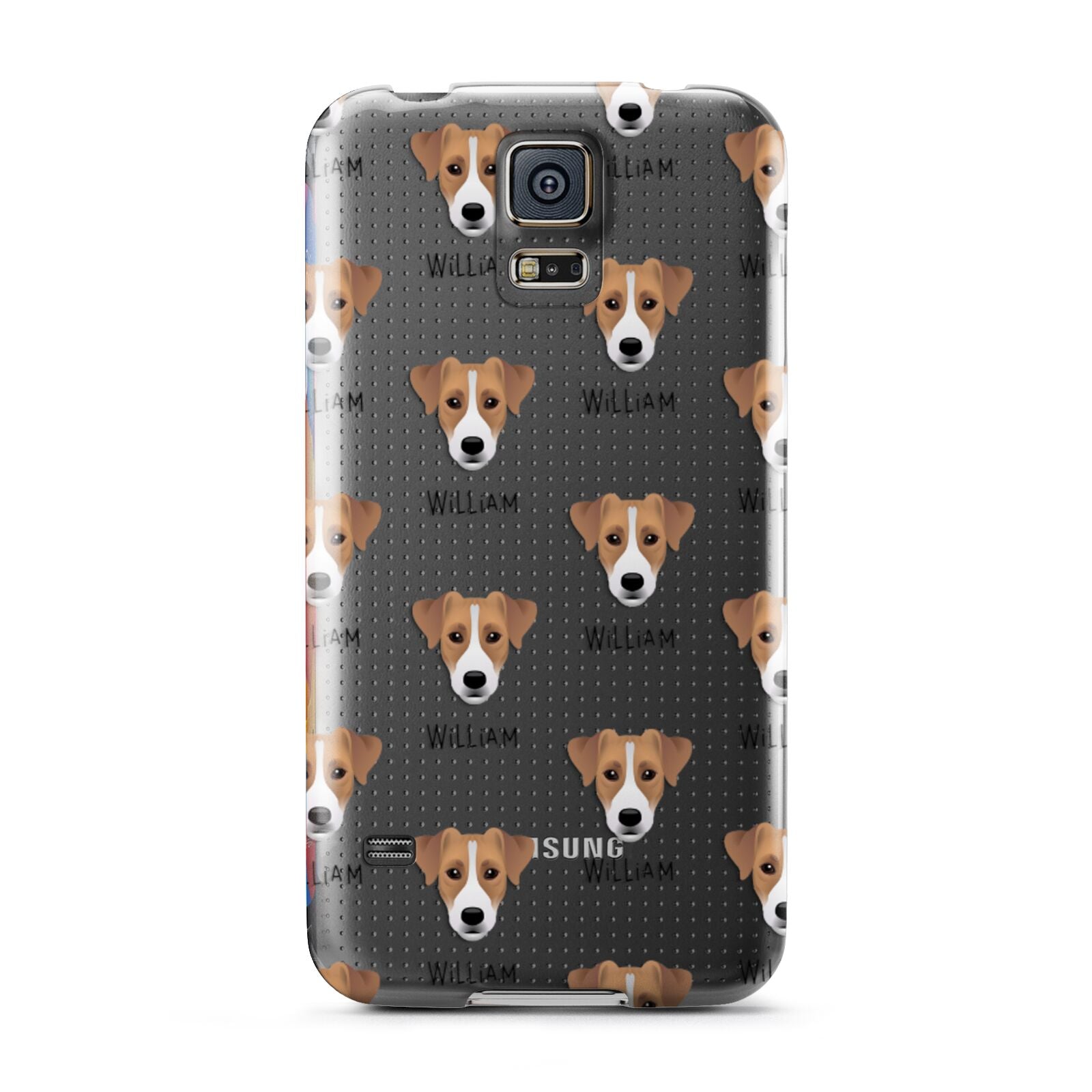 Parson Russell Terrier Icon with Name Samsung Galaxy S5 Case