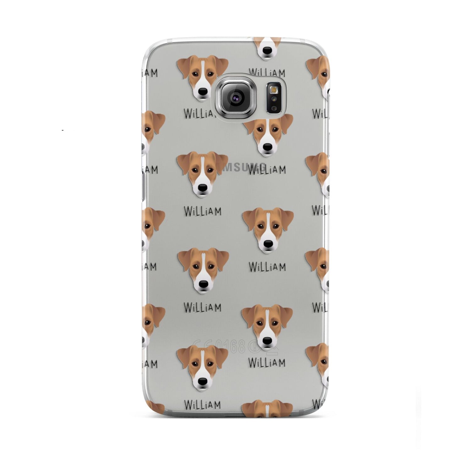 Parson Russell Terrier Icon with Name Samsung Galaxy S6 Case