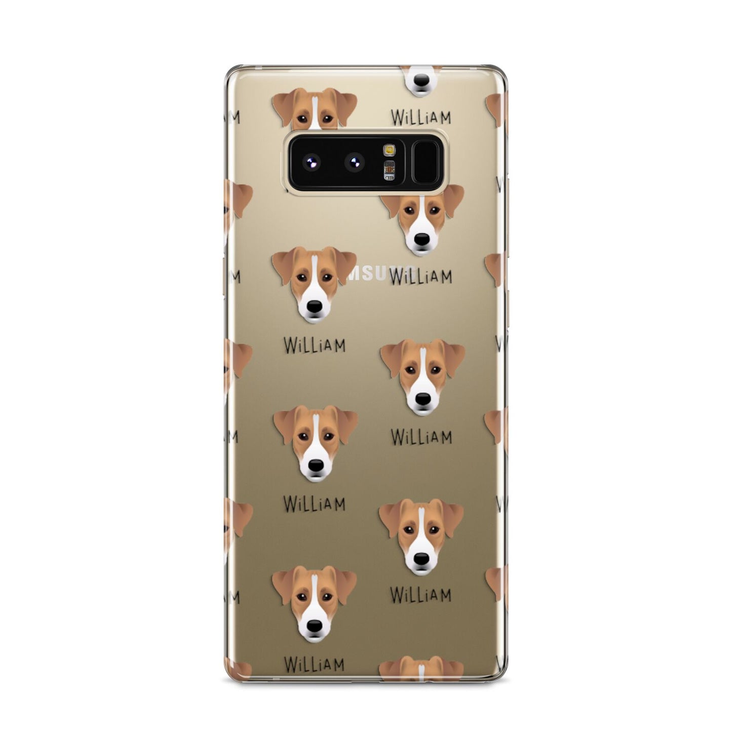 Parson Russell Terrier Icon with Name Samsung Galaxy S8 Case