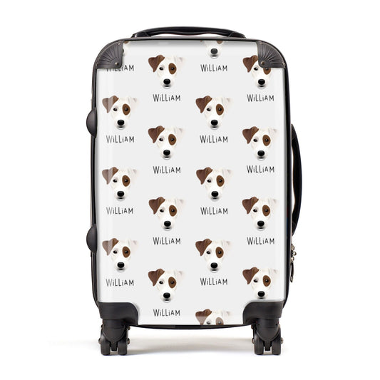 Parson Russell Terrier Icon with Name Suitcase