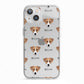 Parson Russell Terrier Icon with Name iPhone 13 TPU Impact Case with White Edges