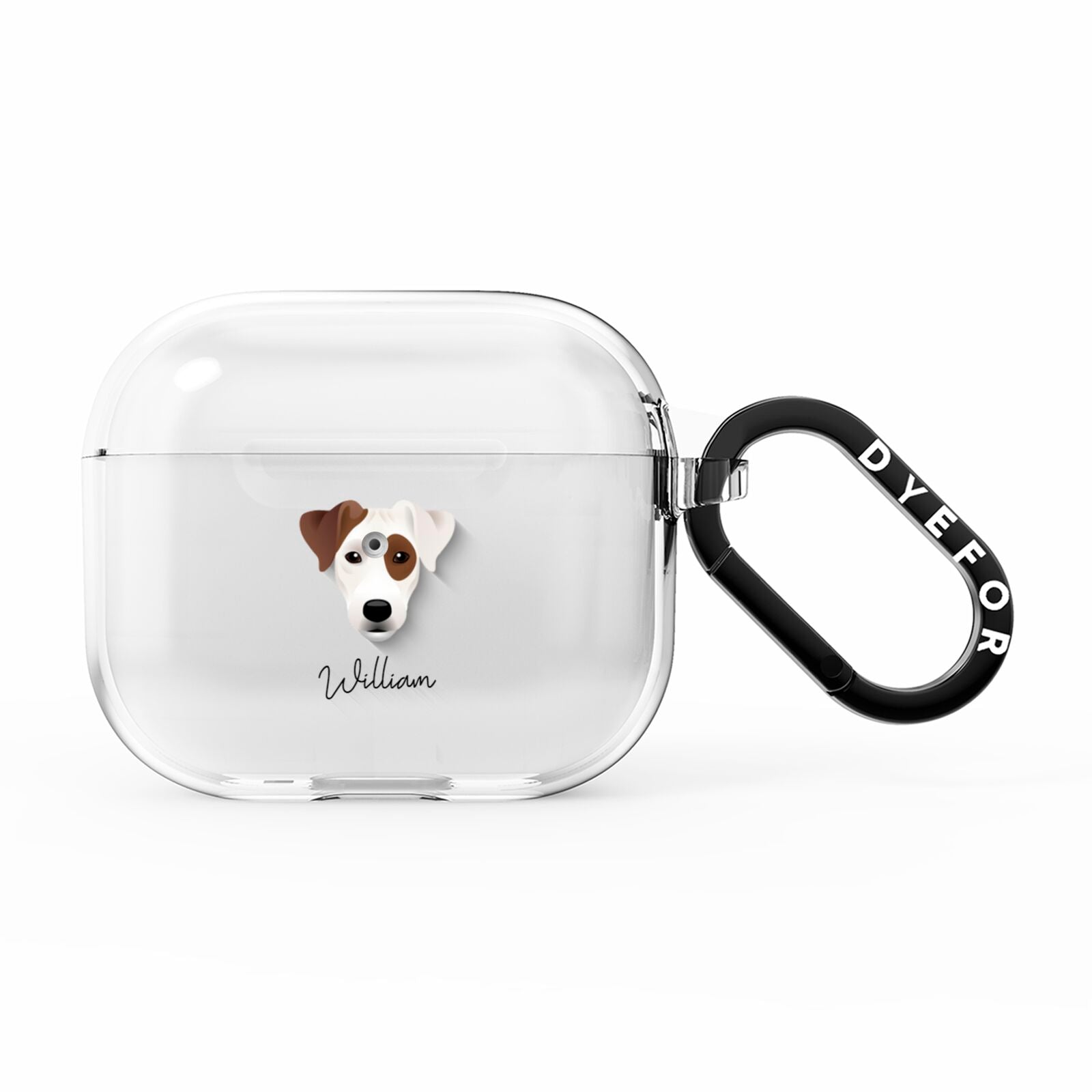 Parson Russell Terrier Personalised AirPods Clear Case 3rd Gen