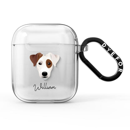 Parson Russell Terrier Personalised AirPods Clear Case