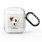 Parson Russell Terrier Personalised AirPods Glitter Case