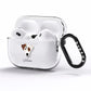 Parson Russell Terrier Personalised AirPods Pro Clear Case Side Image