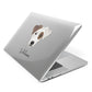 Parson Russell Terrier Personalised Apple MacBook Case Side View