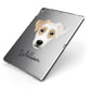 Parson Russell Terrier Personalised Apple iPad Case on Grey iPad Side View