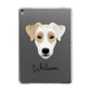Parson Russell Terrier Personalised Apple iPad Grey Case