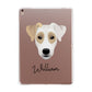 Parson Russell Terrier Personalised Apple iPad Rose Gold Case
