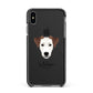 Parson Russell Terrier Personalised Apple iPhone Xs Max Impact Case Black Edge on Black Phone