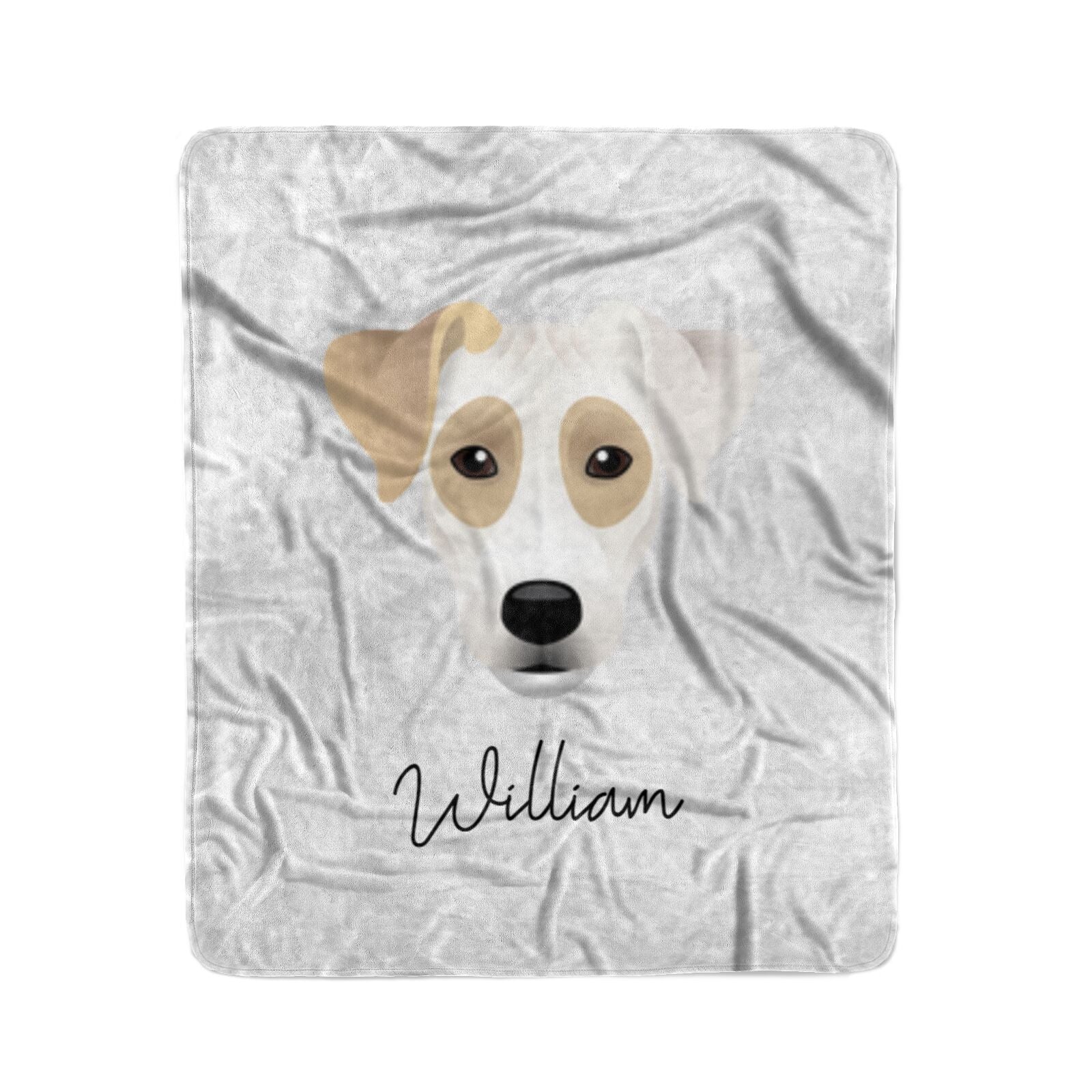 Parson Russell Terrier Personalised Medium Fleece Blanket