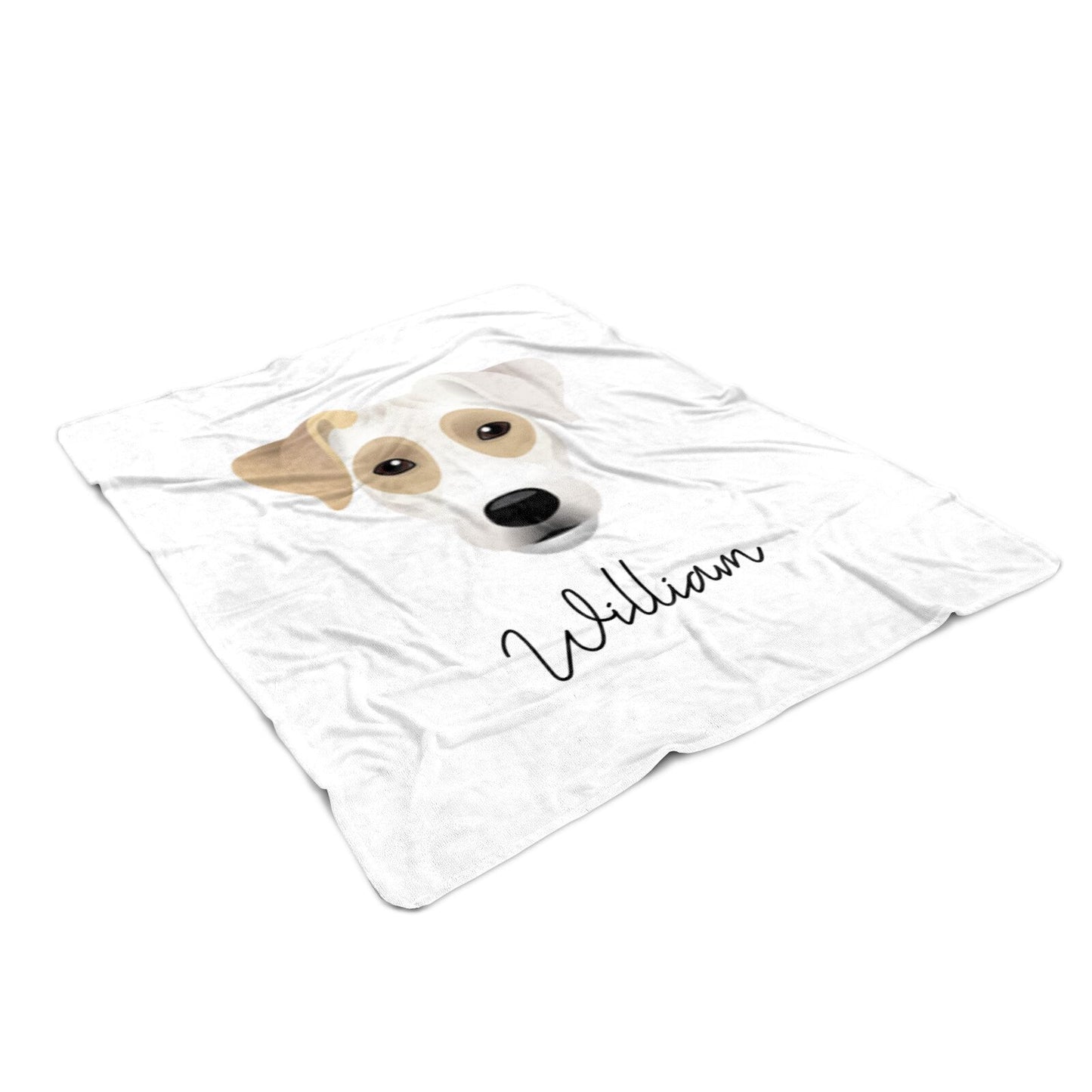 Parson Russell Terrier Personalised Medium Fleece Blankets