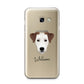 Parson Russell Terrier Personalised Samsung Galaxy A3 2017 Case on gold phone