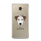 Parson Russell Terrier Personalised Samsung Galaxy A5 2016 Case on gold phone