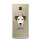 Parson Russell Terrier Personalised Samsung Galaxy A7 2016 Case on gold phone