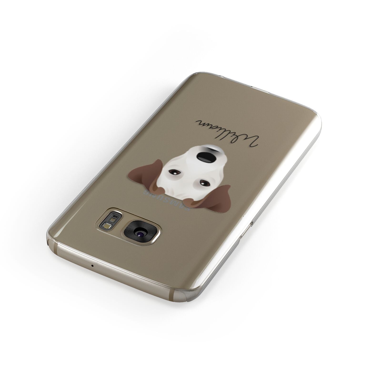 Parson Russell Terrier Personalised Samsung Galaxy Case Front Close Up