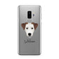 Parson Russell Terrier Personalised Samsung Galaxy S9 Plus Case on Silver phone