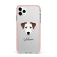 Parson Russell Terrier Personalised iPhone 11 Pro Max Impact Pink Edge Case