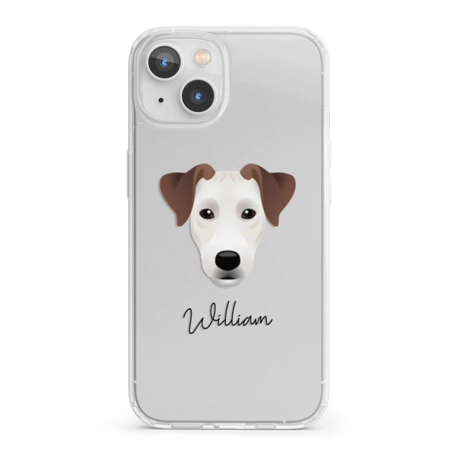 Parson Russell Terrier Personalised iPhone 13 Clear Bumper Case