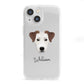 Parson Russell Terrier Personalised iPhone 13 Mini Clear Bumper Case