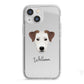 Parson Russell Terrier Personalised iPhone 13 Mini TPU Impact Case with White Edges