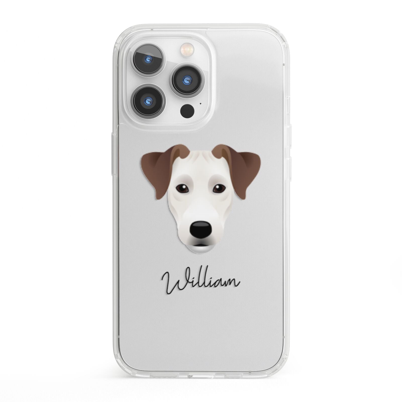 Parson Russell Terrier Personalised iPhone 13 Pro Clear Bumper Case