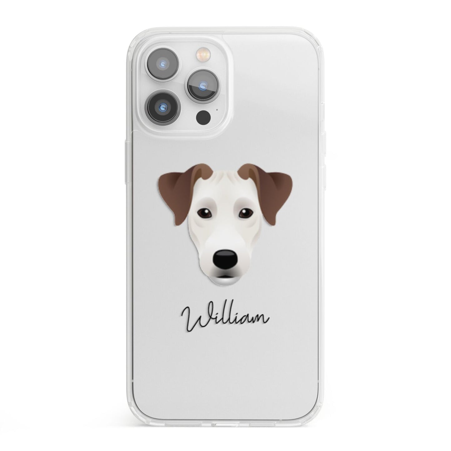 Parson Russell Terrier Personalised iPhone 13 Pro Max Clear Bumper Case