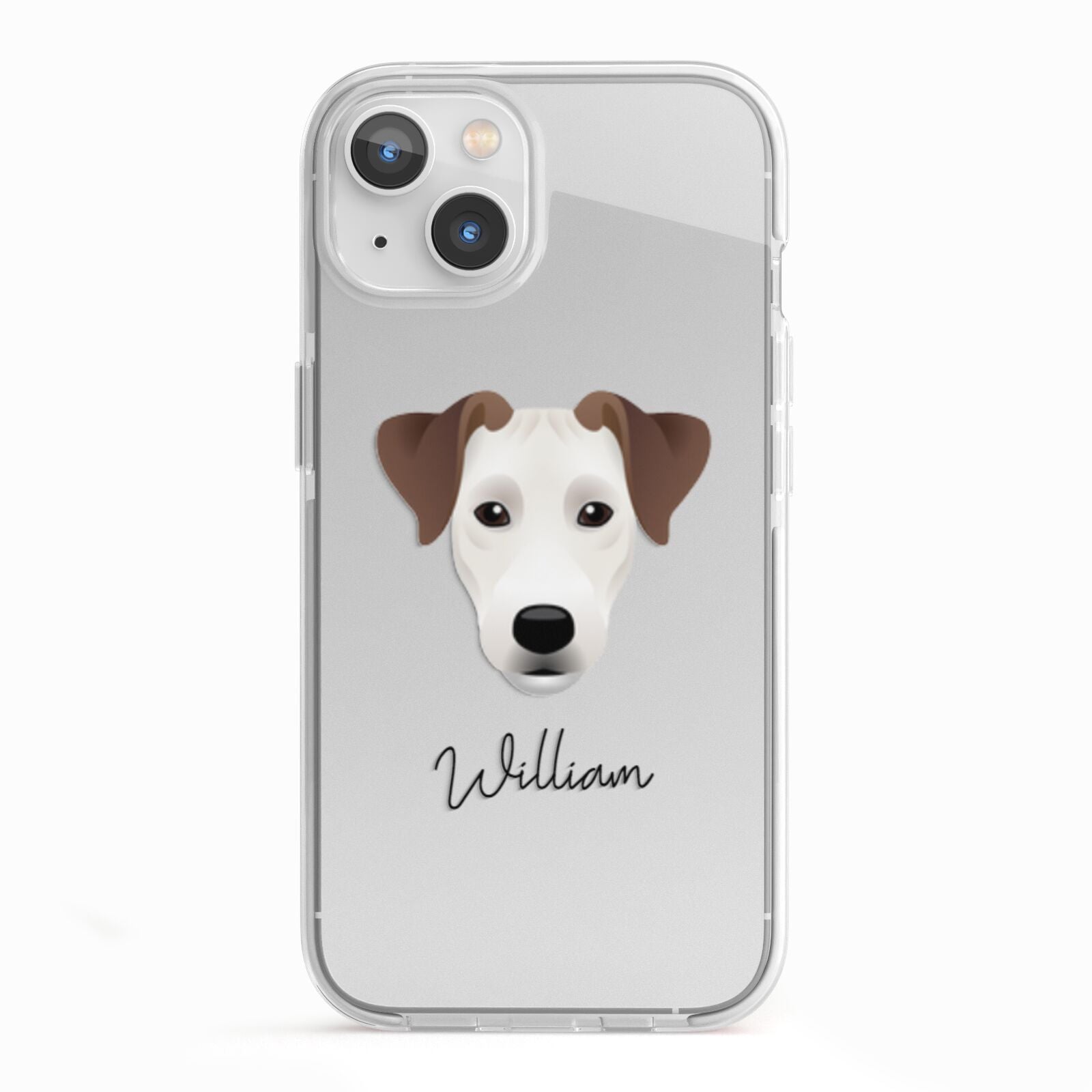Parson Russell Terrier Personalised iPhone 13 TPU Impact Case with White Edges
