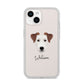 Parson Russell Terrier Personalised iPhone 14 Clear Tough Case Starlight
