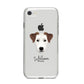 Parson Russell Terrier Personalised iPhone 8 Bumper Case on Silver iPhone