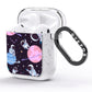 Pastel Hue Space Scene AirPods Glitter Case Side Image